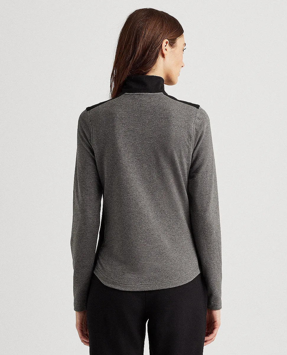 Cotton-Blend Jacket In Grey / Black