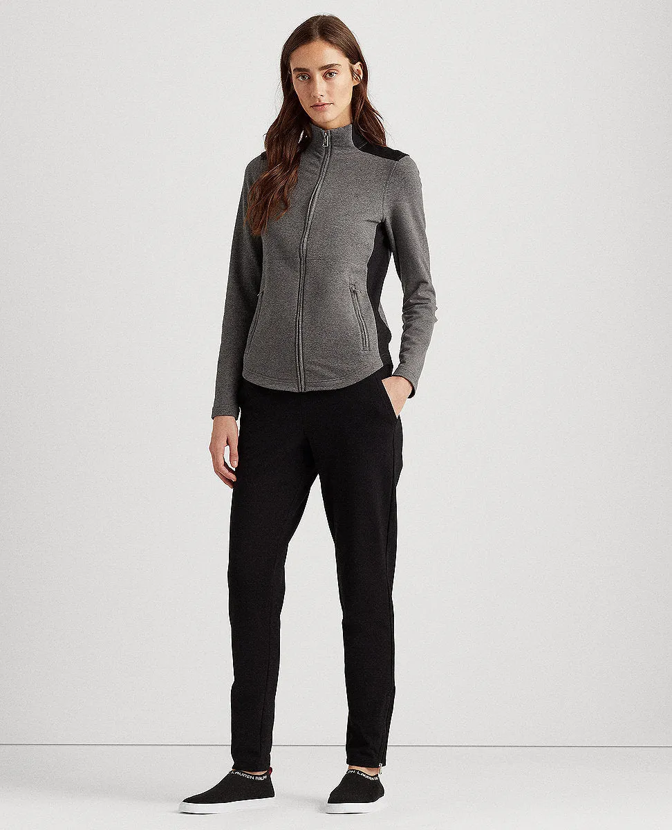Cotton-Blend Jacket In Grey / Black