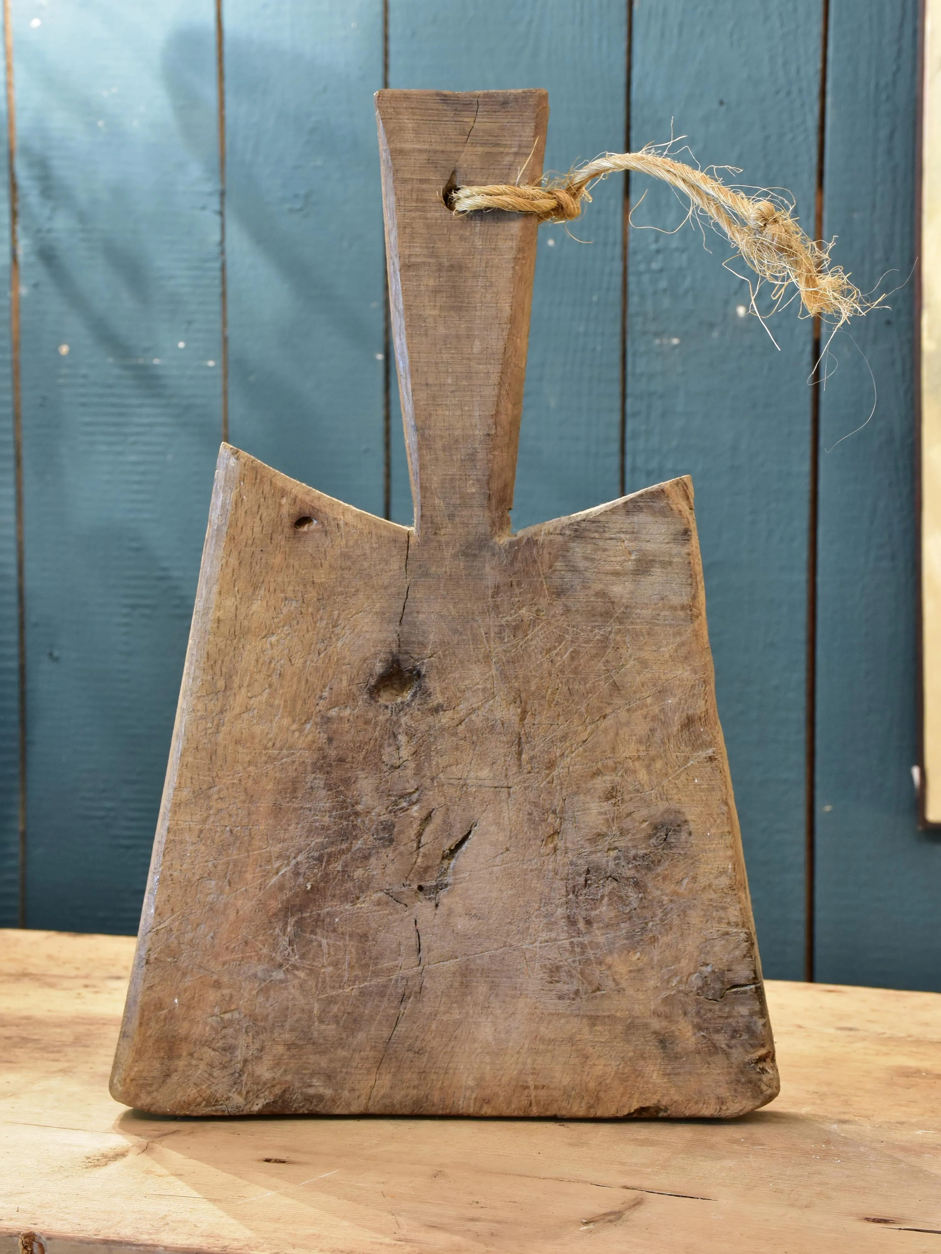 Cutting board with angled top