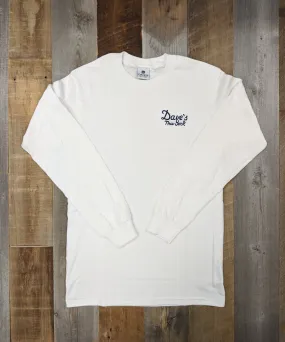 Dave’s New York Vintage Logo Long Sleeve T-shirt - White