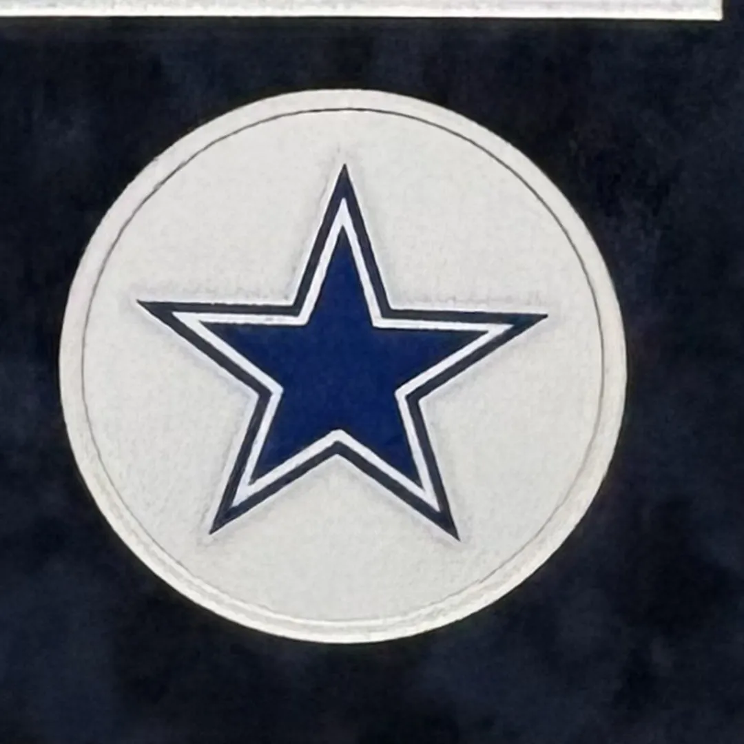 Demarcus Lawrence Signed Dallas Blue Custom Suede Matte Framed Football Jersey (JSA)