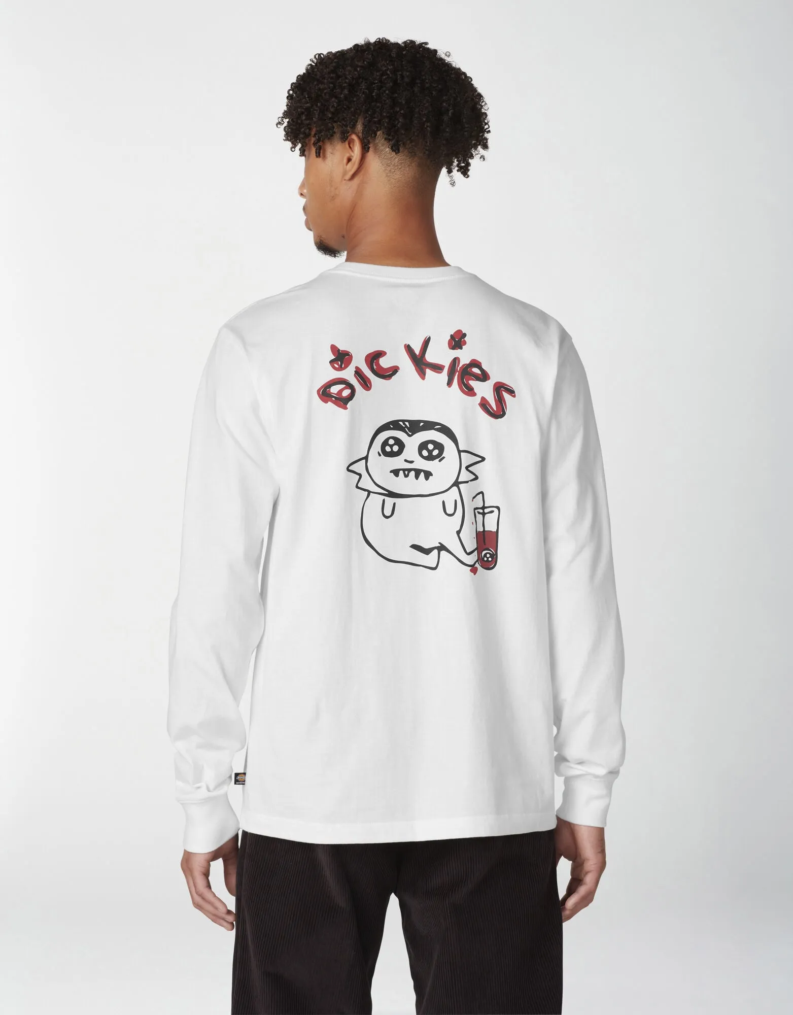 Dickies Villani Drunkula Long Sleeve T-Shirt - White