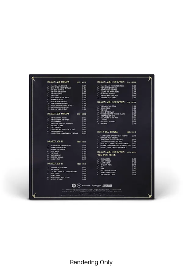 DRAGON AGE SELECTIONS FROM THE VIDEO GAME SOUNDTRACK 4LP BOX SET