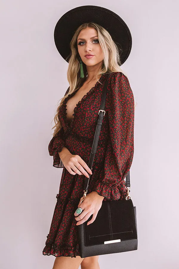 Dramatic Reveal Floral Babydoll Dress