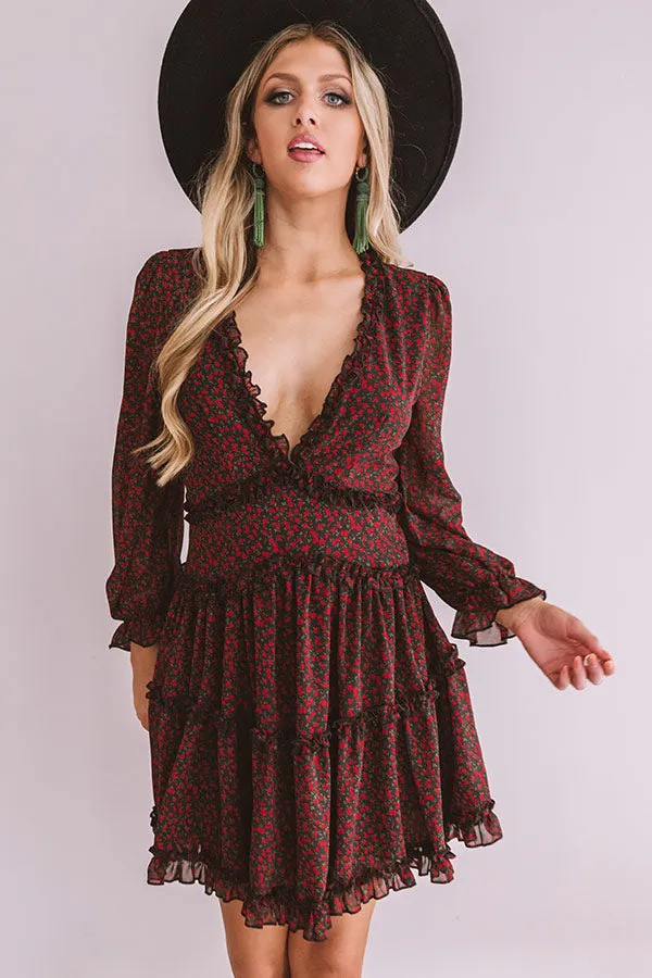 Dramatic Reveal Floral Babydoll Dress