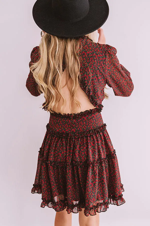 Dramatic Reveal Floral Babydoll Dress