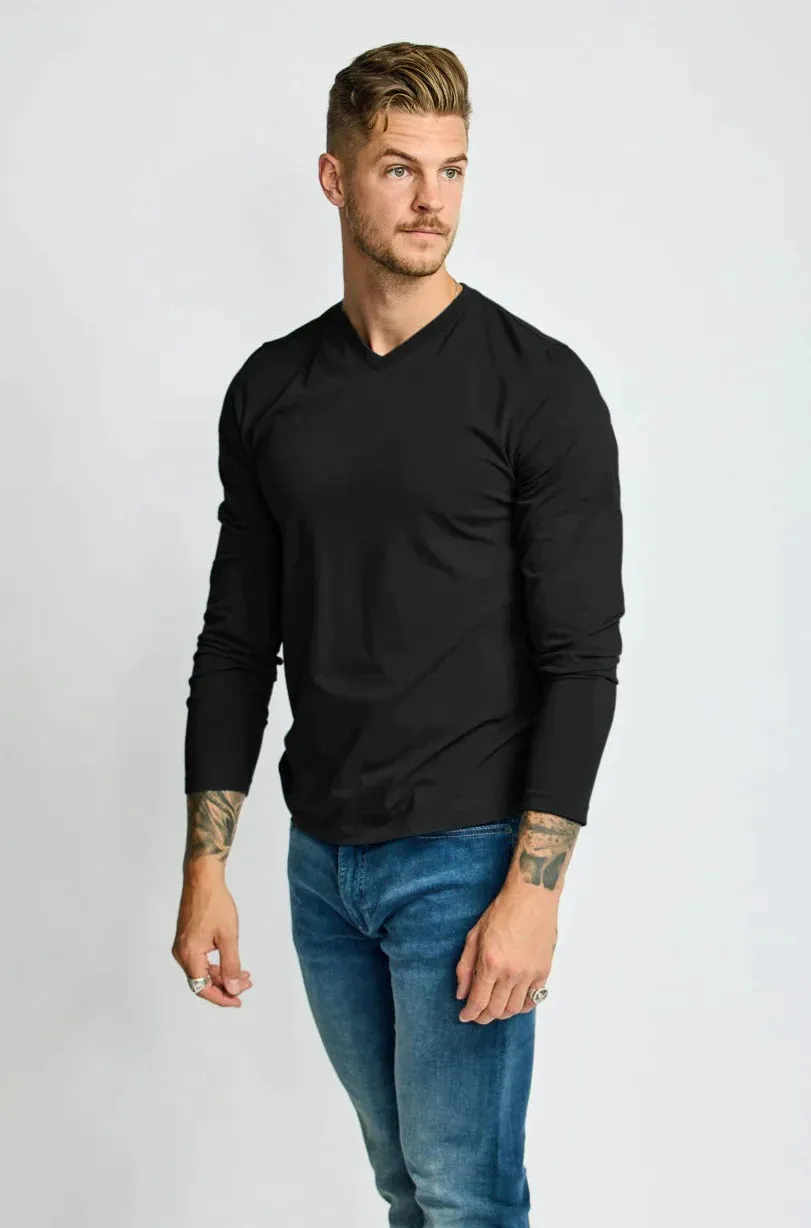 Easy Mondays - LS V - Neck Tee