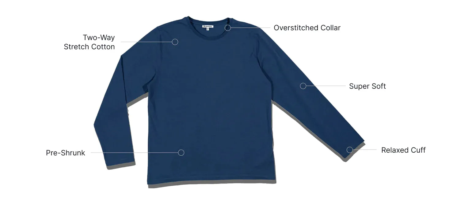 Easy Mondays - LS V - Neck Tee