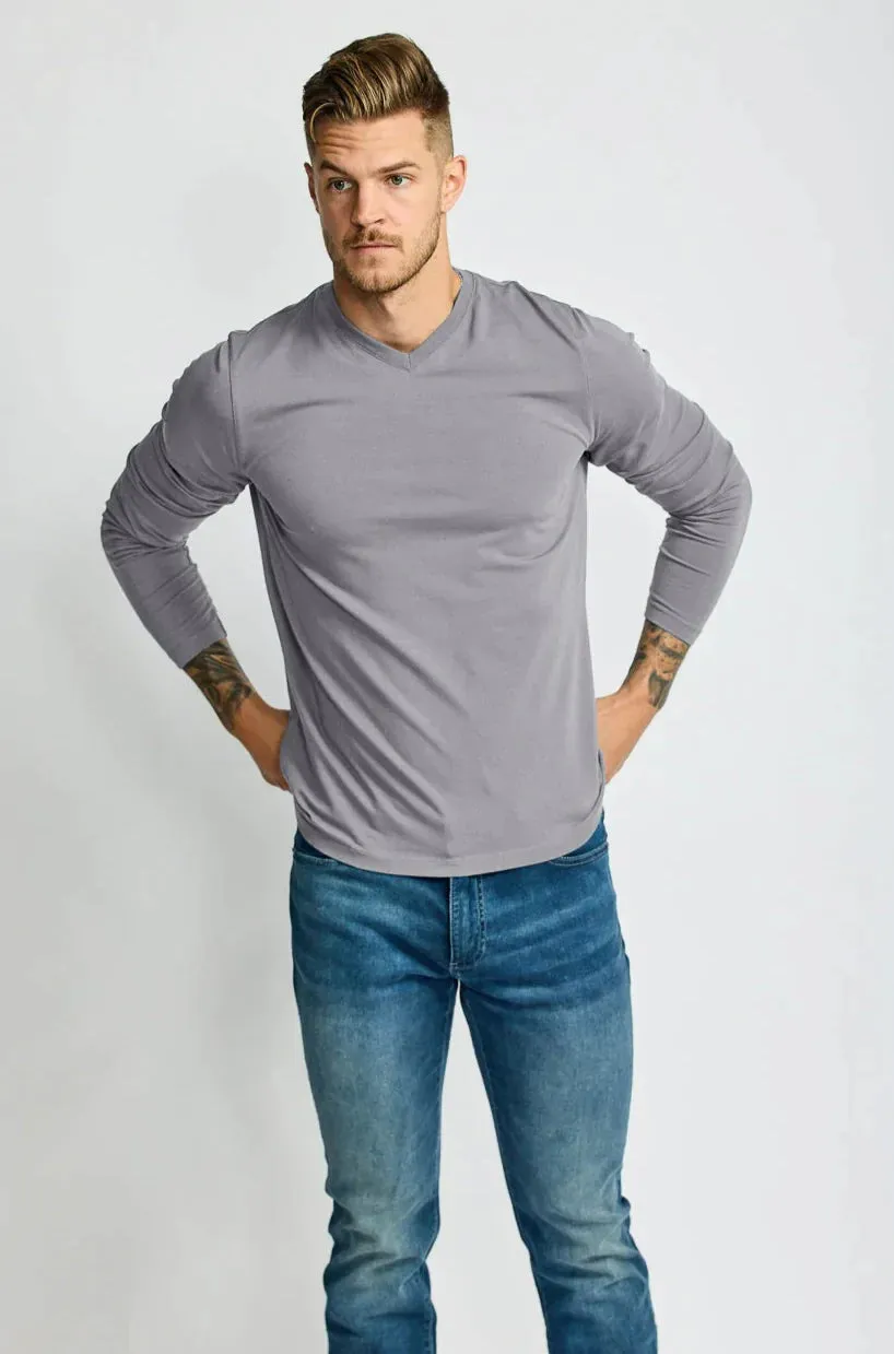 Easy Mondays - LS V - Neck Tee