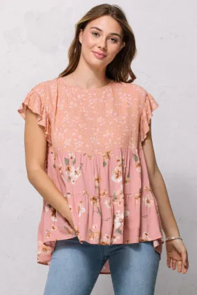 Floral Tiered Babydoll Top