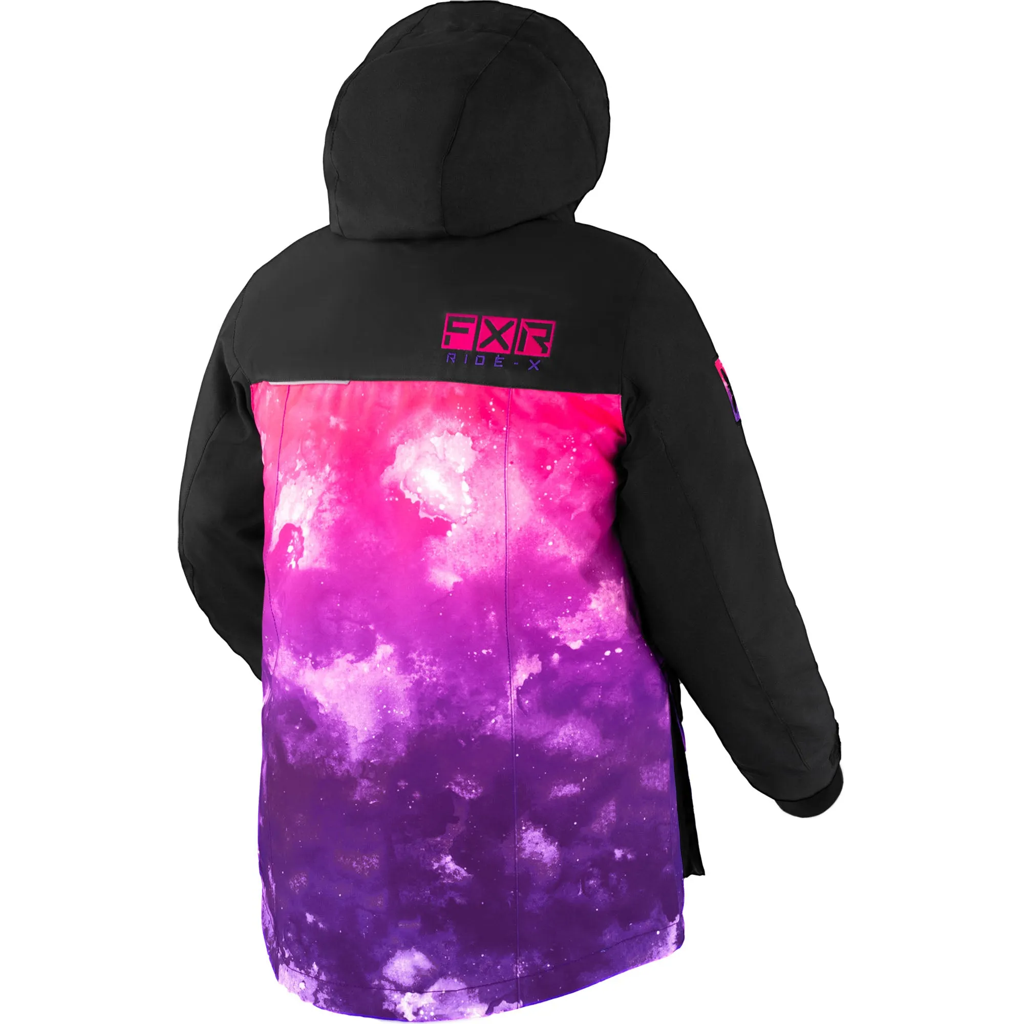 FXR  Youth Kicker Snowmobile Jacket HydrX F.A.S.T. Thermal Purple-Pink Ink Black