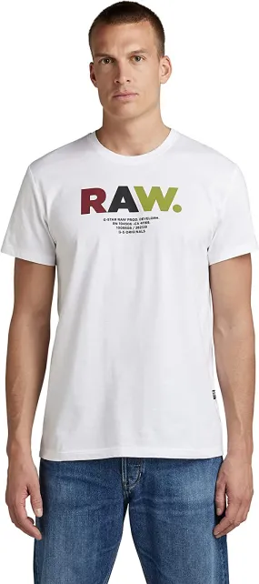 G-Star Raw Men's Premium Graphic Multi Raw T-Shirt
