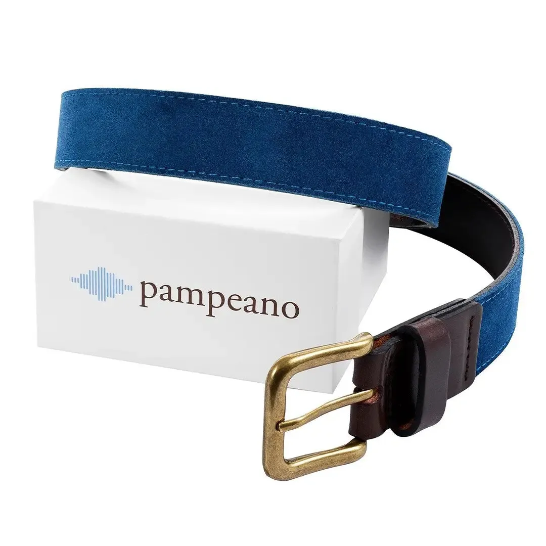 Gamuza Suede Belt - Blue by Pampeano