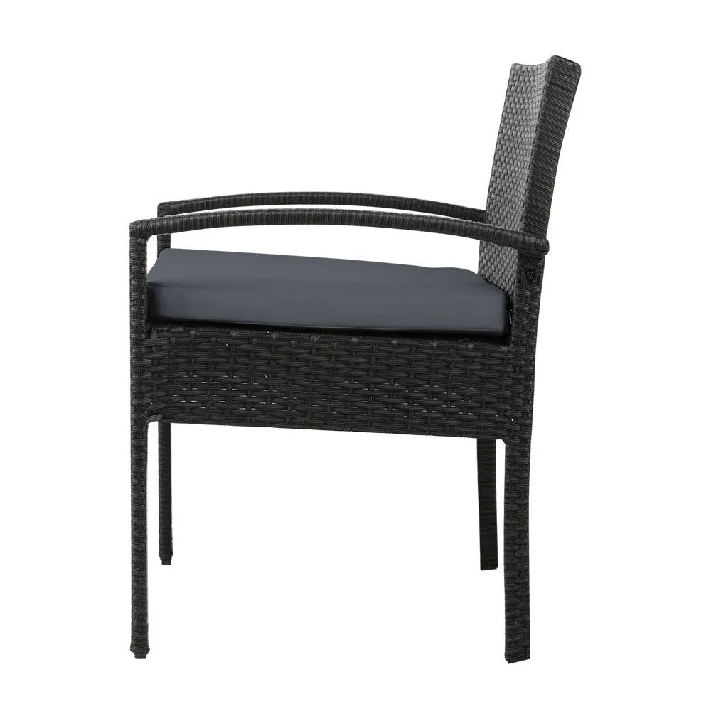 Gardeon Three Piece Outdoor Set - Black