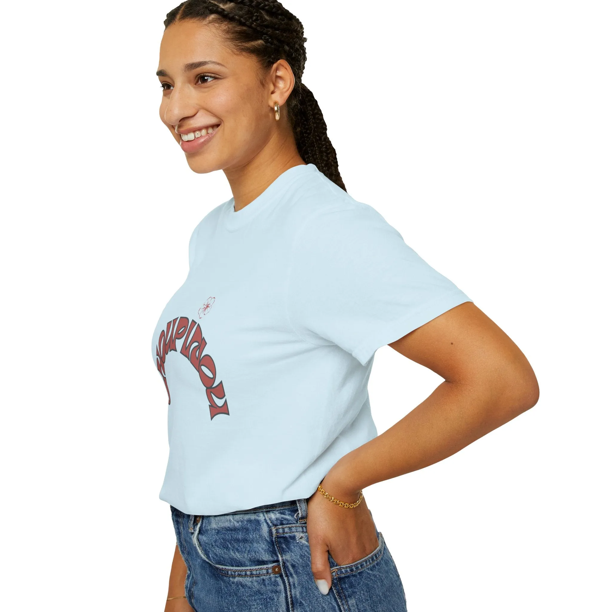 Garment-Dyed T-shirt-Shirt for women , gift for women , ( Choupinou  Shirt   )