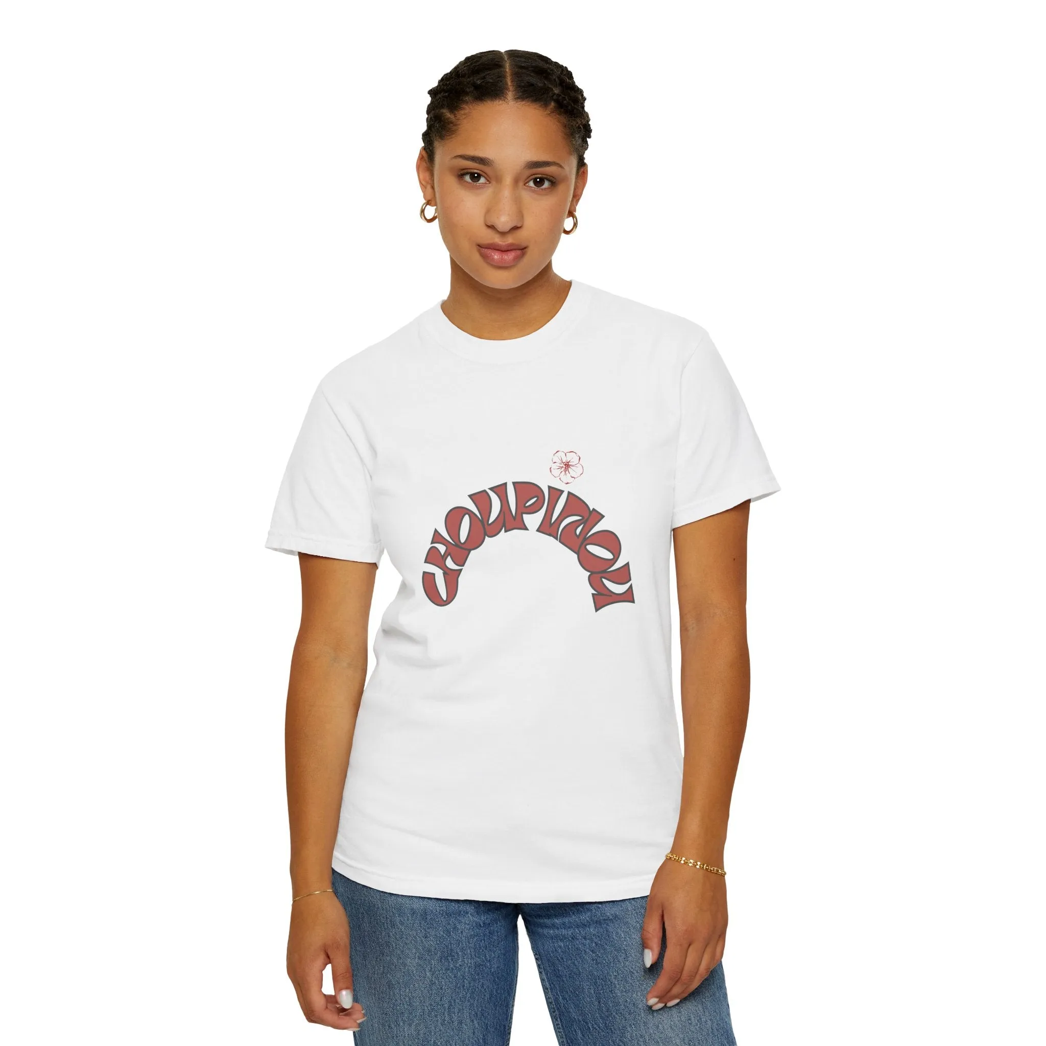 Garment-Dyed T-shirt-Shirt for women , gift for women , ( Choupinou  Shirt   )