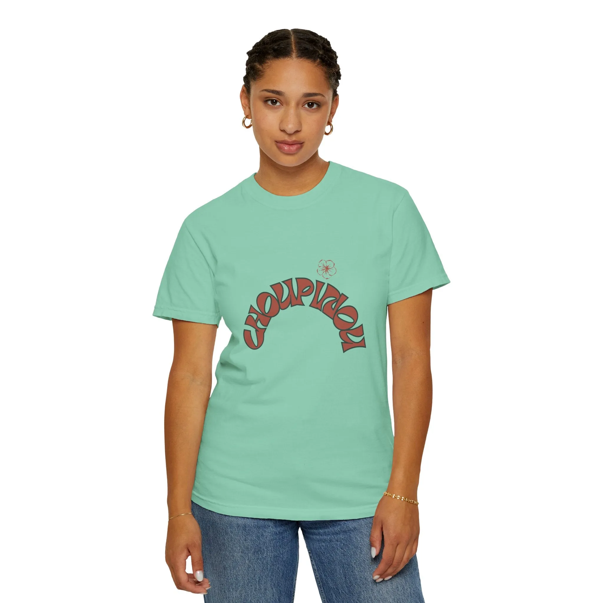 Garment-Dyed T-shirt-Shirt for women , gift for women , ( Choupinou  Shirt   )