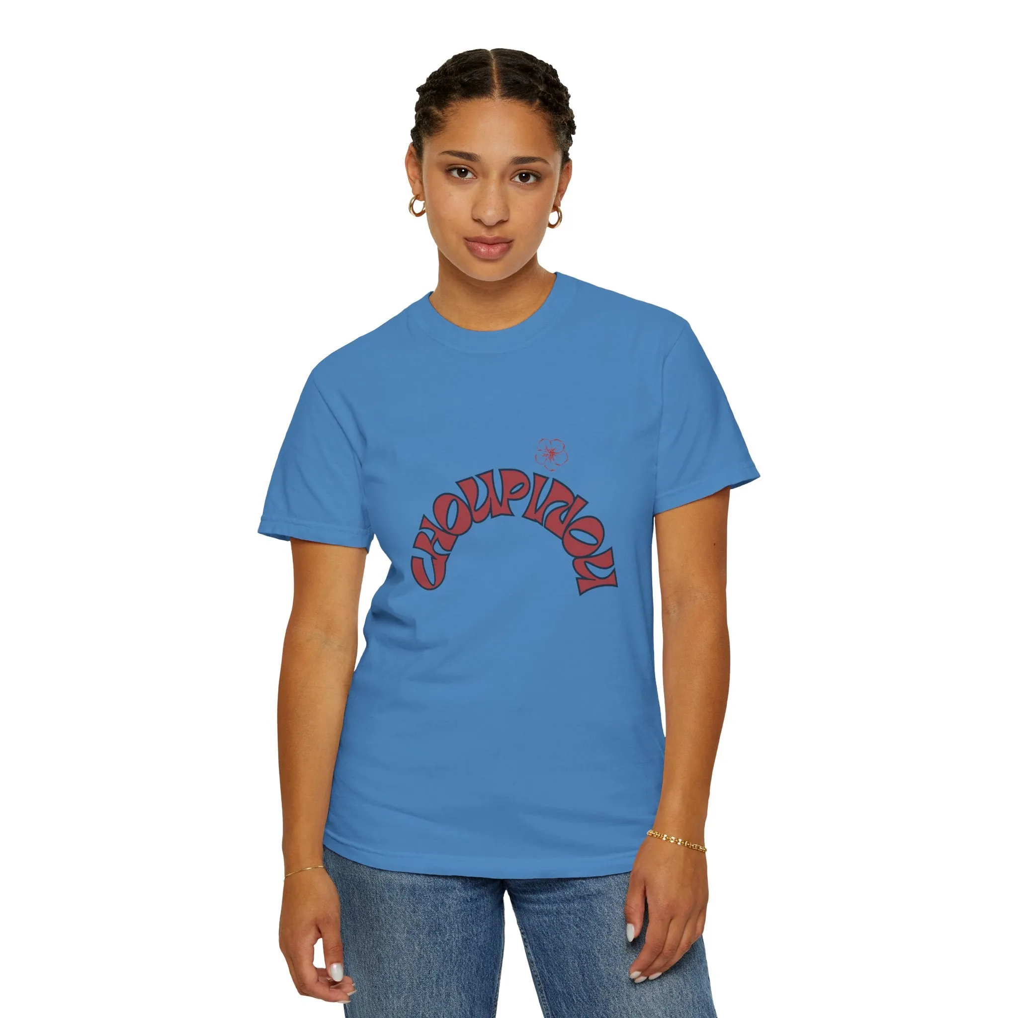 Garment-Dyed T-shirt-Shirt for women , gift for women , ( Choupinou  Shirt   )