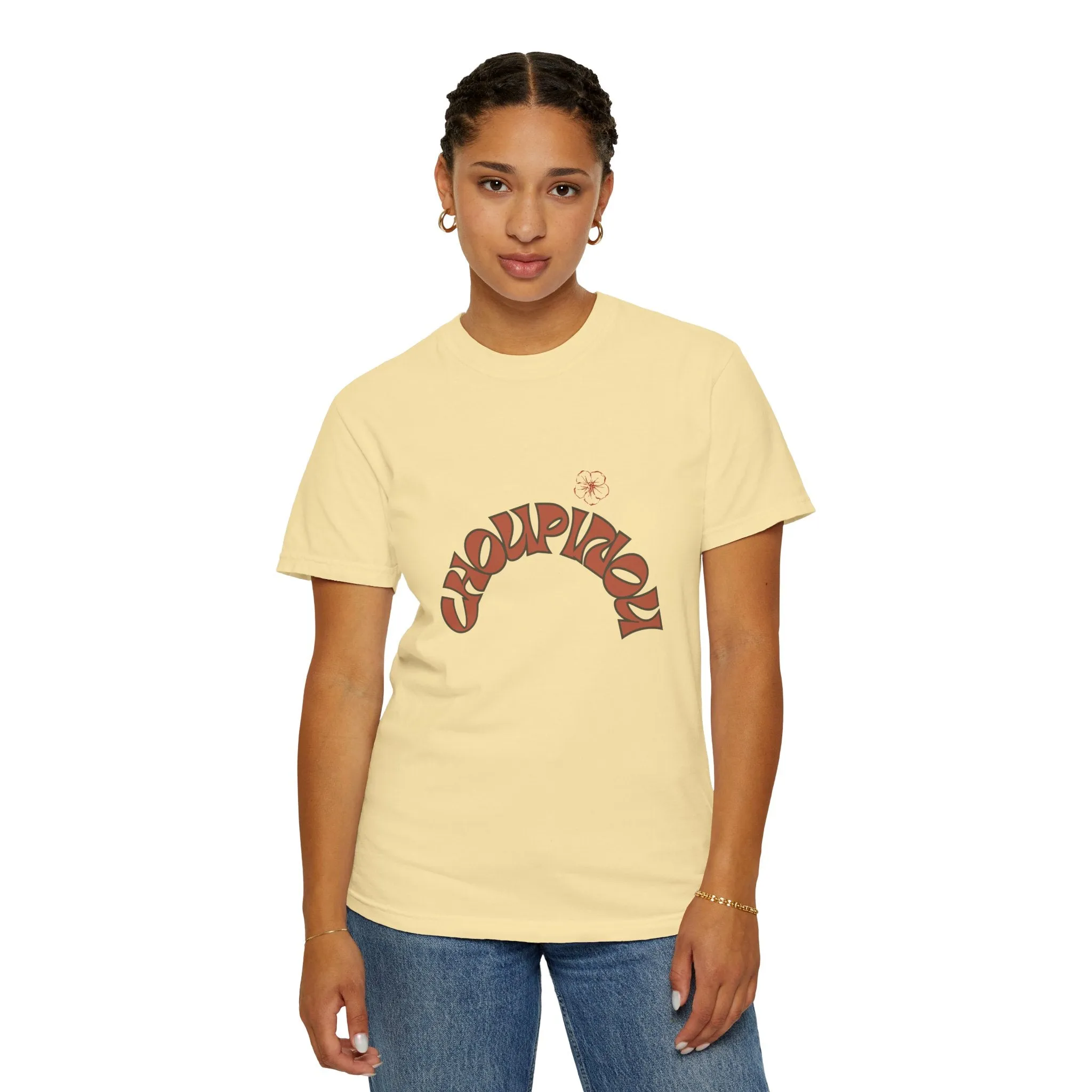 Garment-Dyed T-shirt-Shirt for women , gift for women , ( Choupinou  Shirt   )