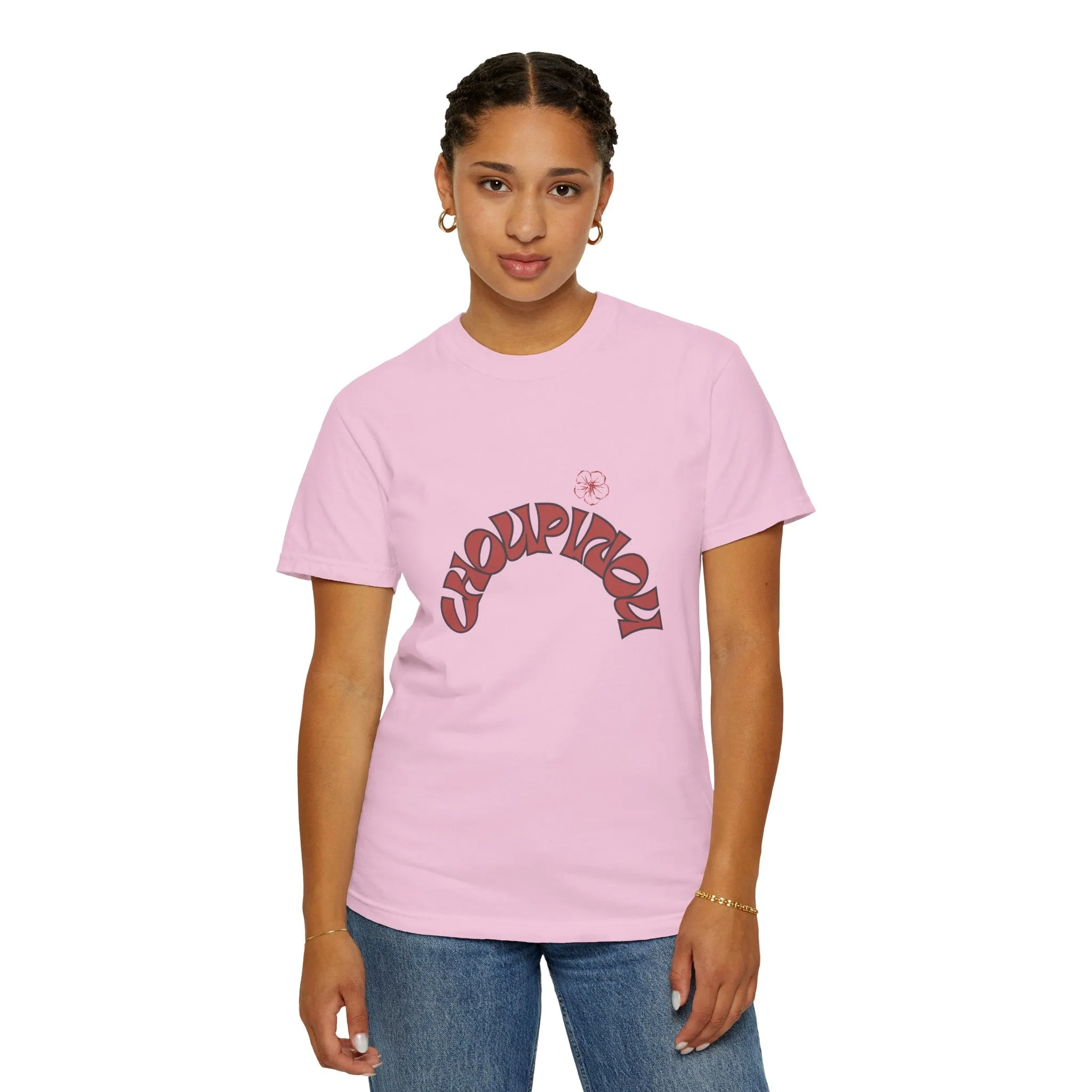 Garment-Dyed T-shirt-Shirt for women , gift for women , ( Choupinou  Shirt   )