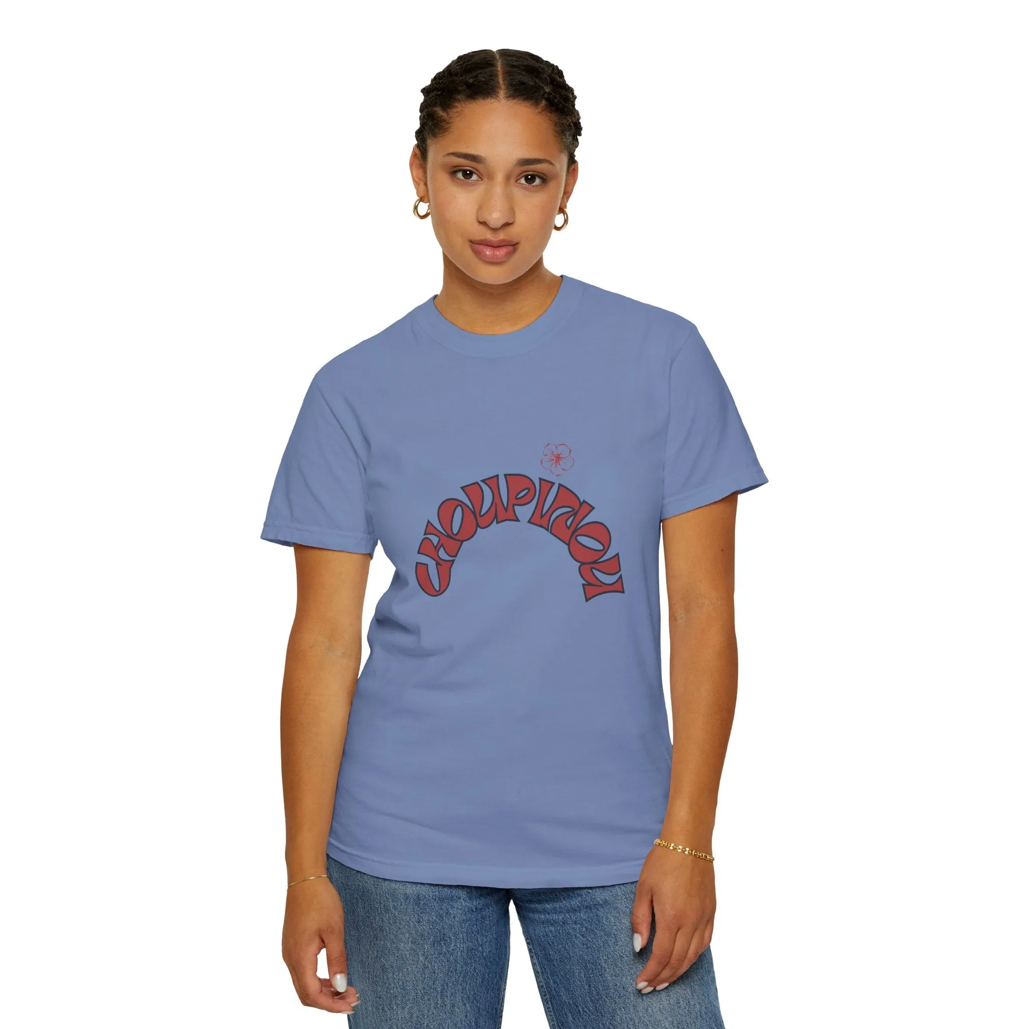 Garment-Dyed T-shirt-Shirt for women , gift for women , ( Choupinou  Shirt   )