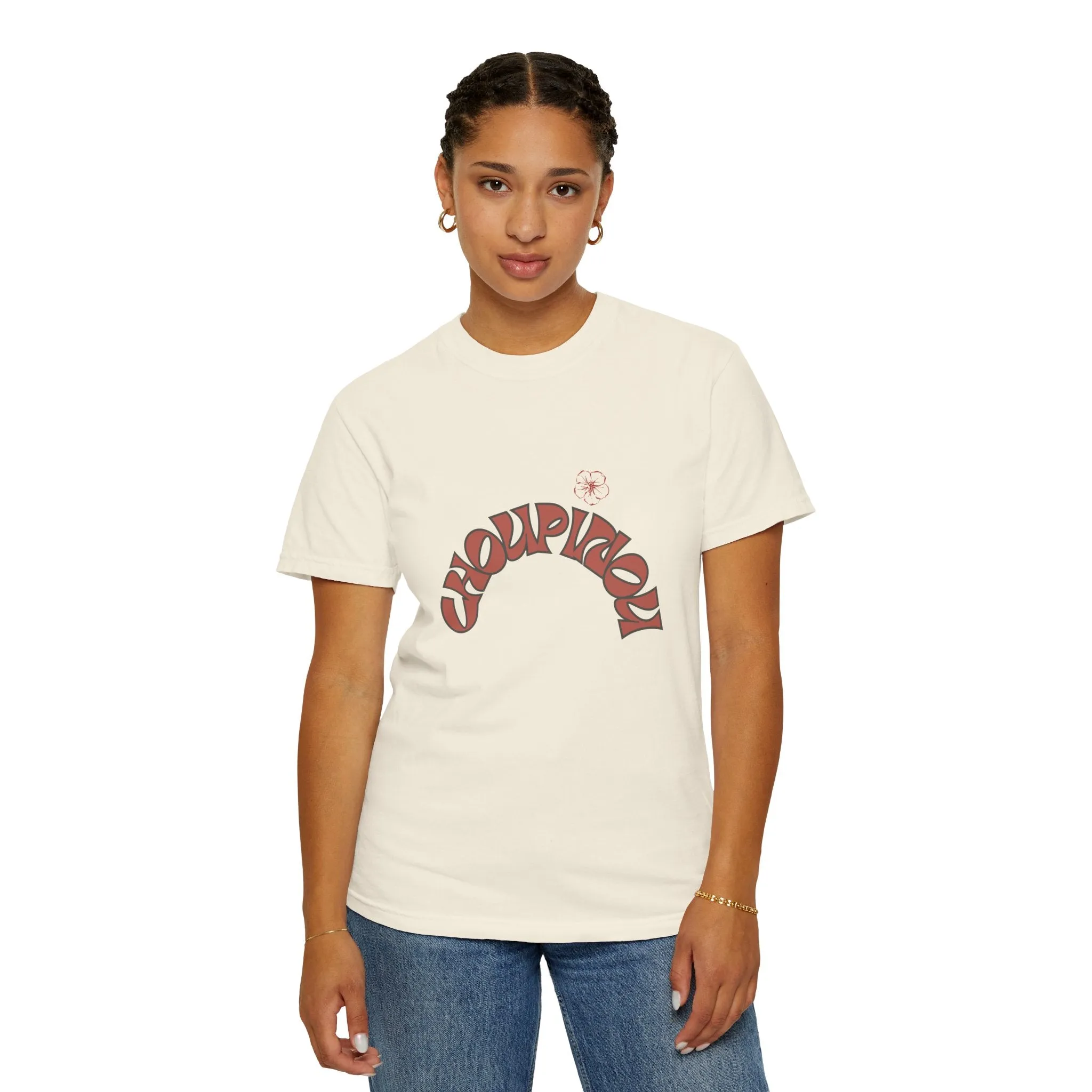 Garment-Dyed T-shirt-Shirt for women , gift for women , ( Choupinou  Shirt   )