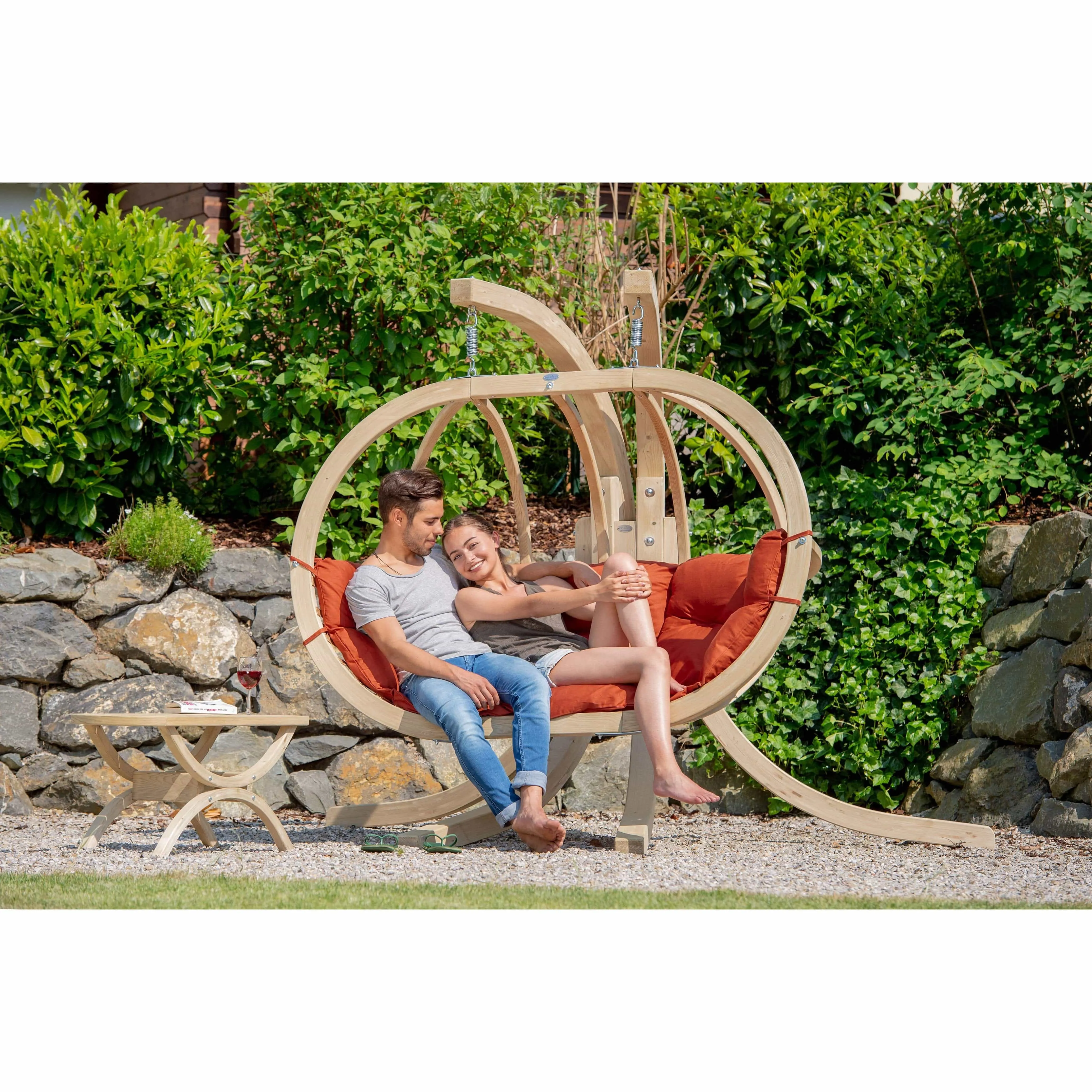 Globo Royal Double Swing and Stand Set
