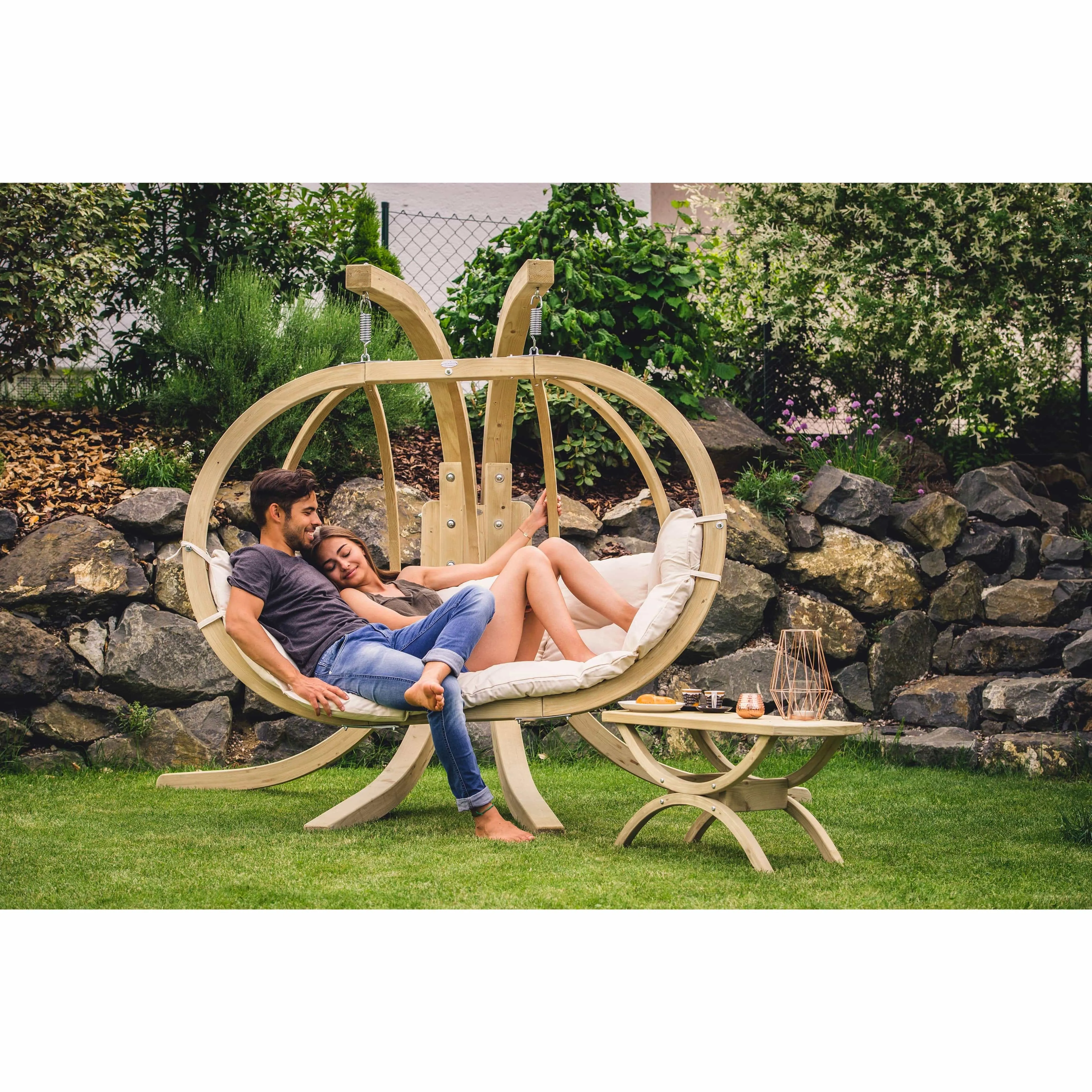 Globo Royal Double Swing and Stand Set
