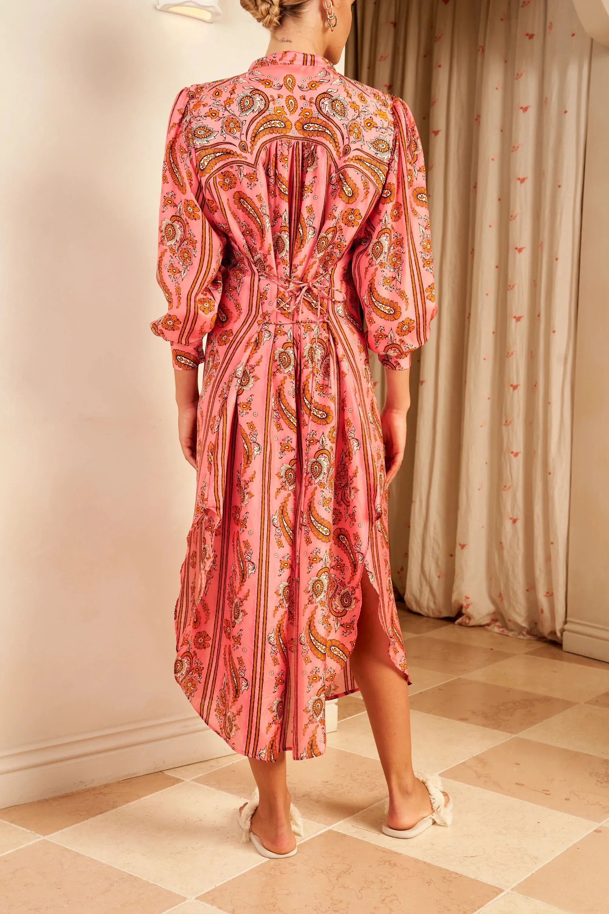 Hannah Artwear Amira Shirt Dress- Sunkissed