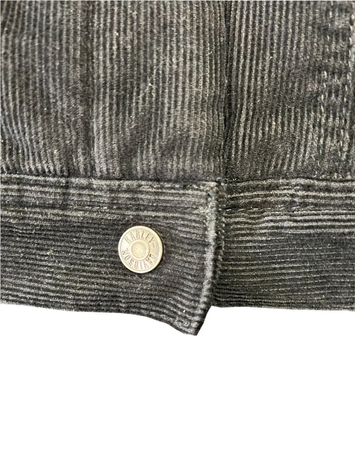 HD Branded Women's Black Jacket Sherpa Lined Corduroy Casual (S24)