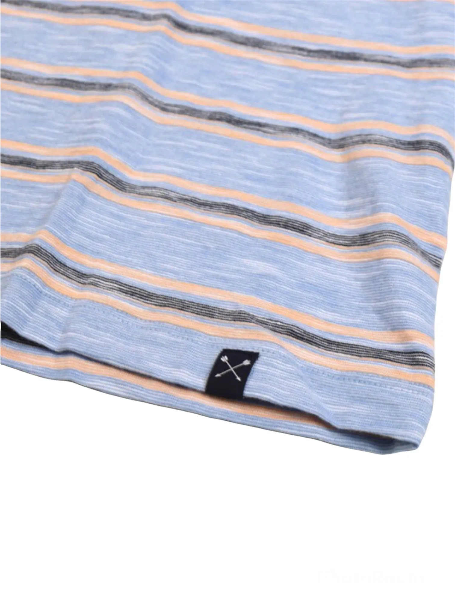 Heather Blue Stripe Shirt
