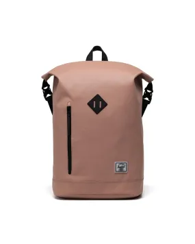 HERSCHEL ROLL TOP BACKPACK ASH ROSE WEATHER RESISTANT
