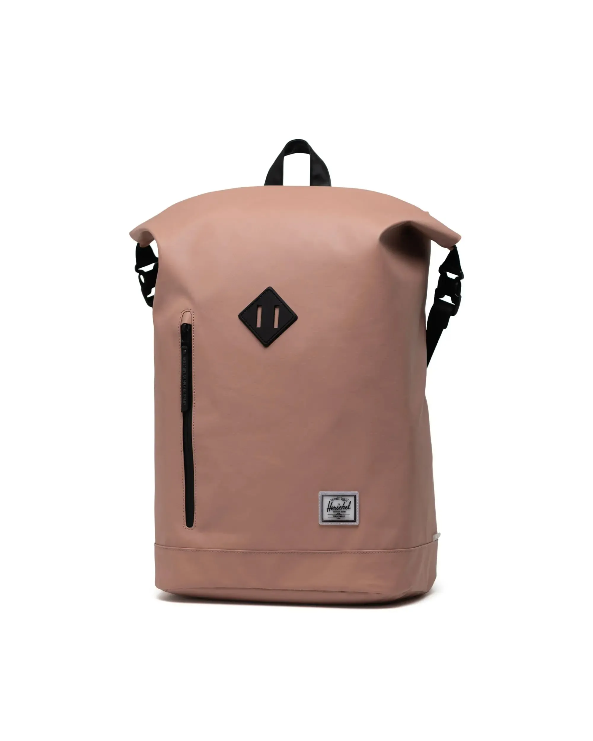 HERSCHEL ROLL TOP BACKPACK ASH ROSE WEATHER RESISTANT