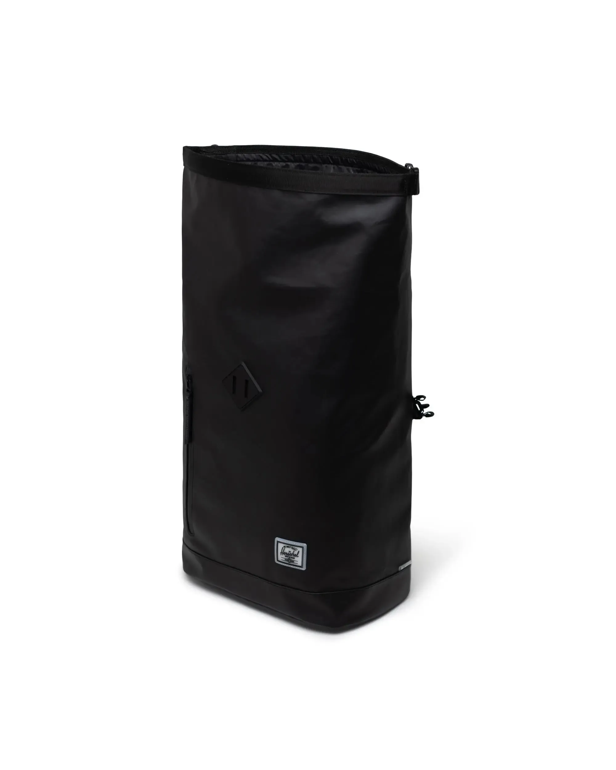 HERSCHEL ROLL TOP BACKPACK BLACK WEATHER RESISTANT