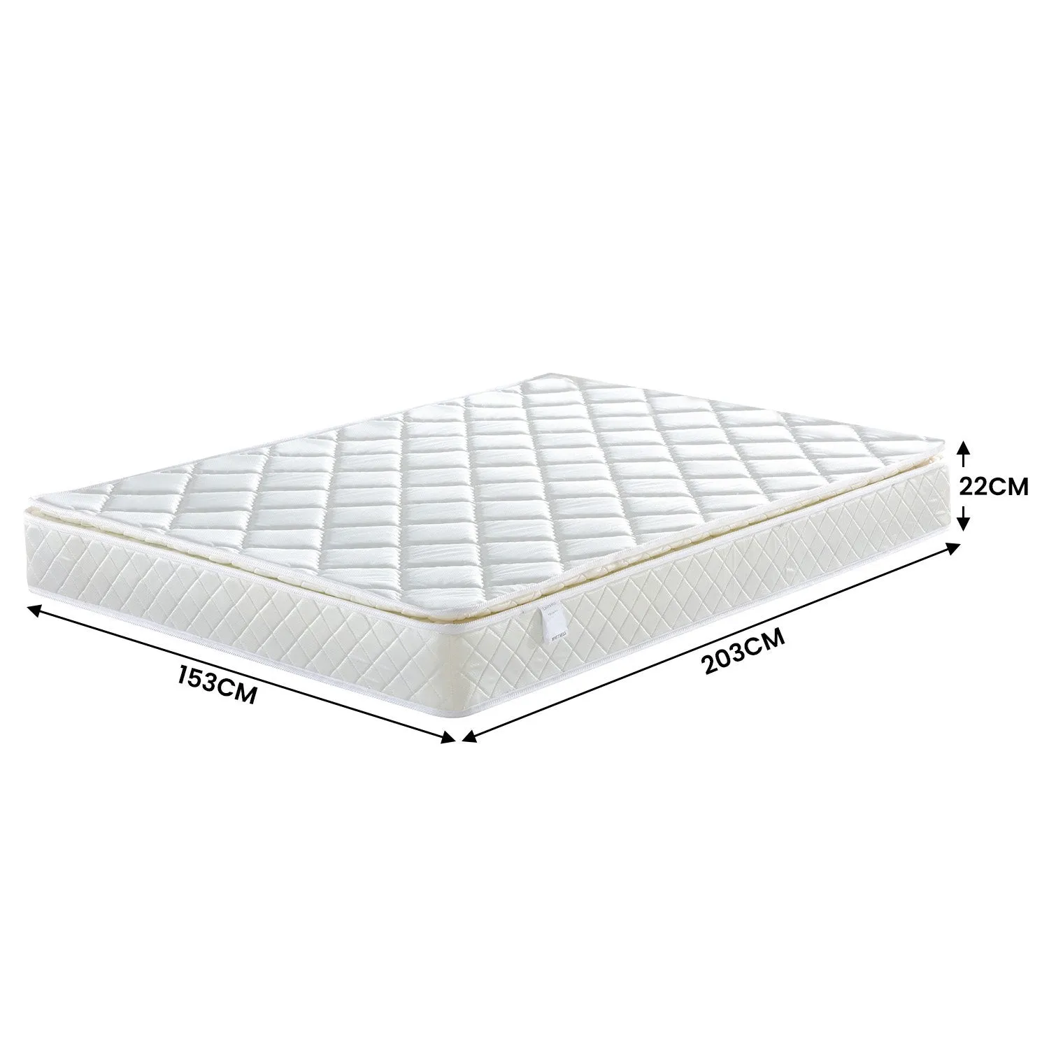 High Density Foam Queen Mattress, Pillow Top, Pocket Spring - Laura Hill