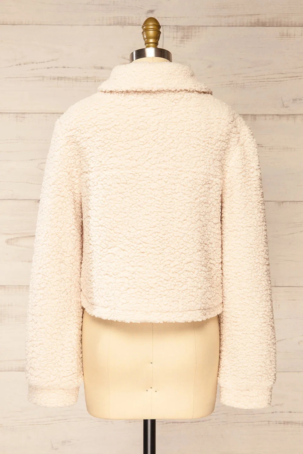 Hualpen | Boxy Ivory Sherpa Jacket