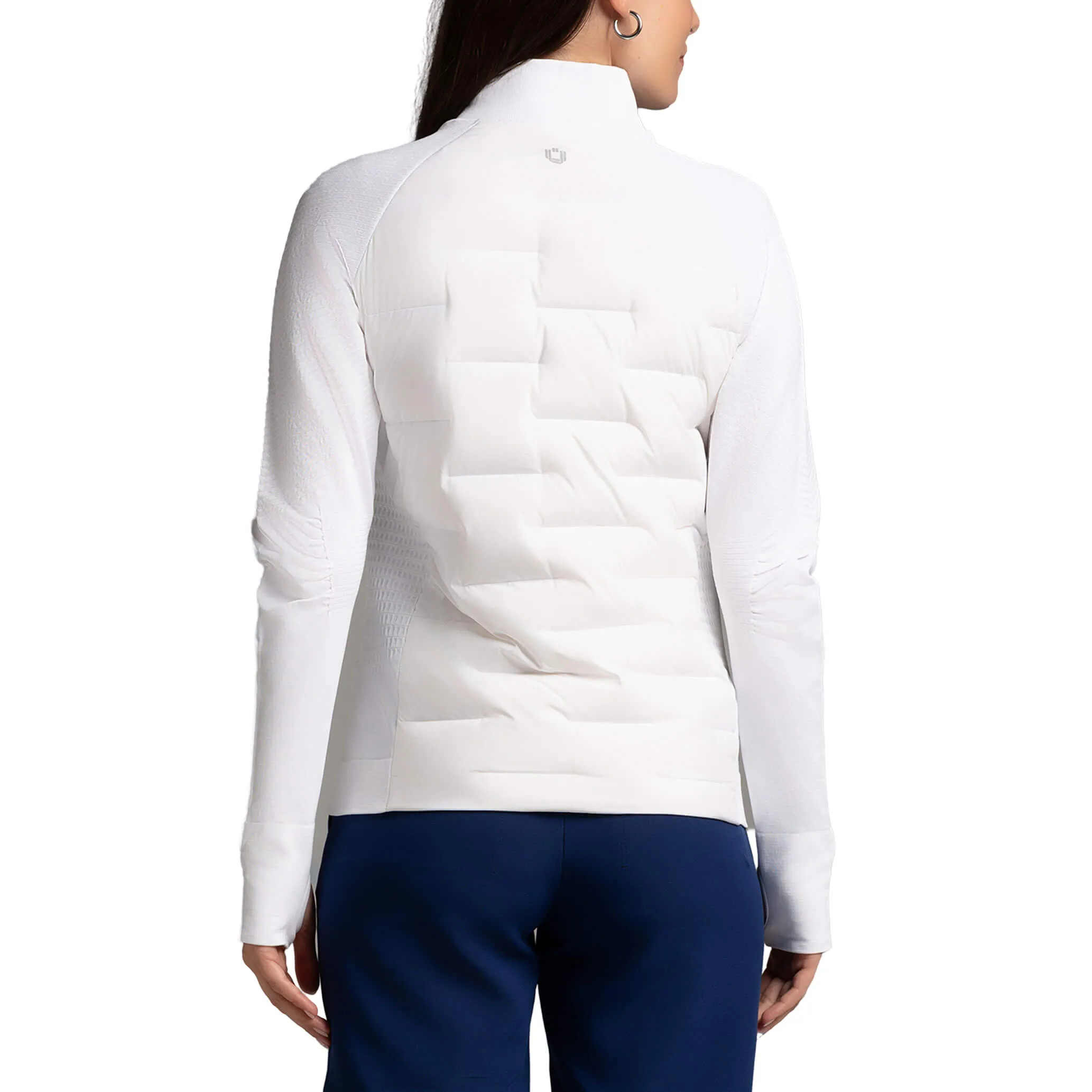 IBKUL Women's Hybid Puff Jacket - White