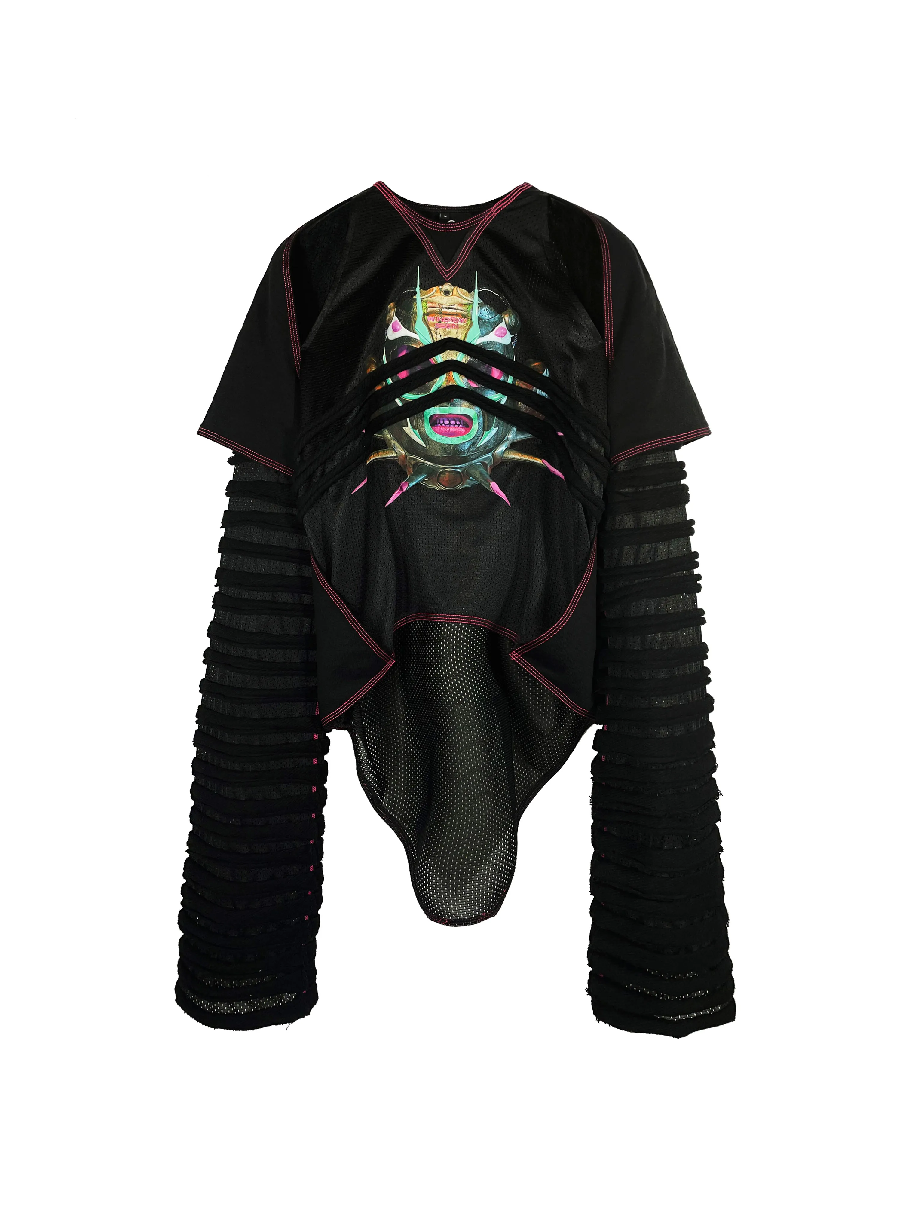 ’INMATE‘ GRAPHIC CUTOUT TOP