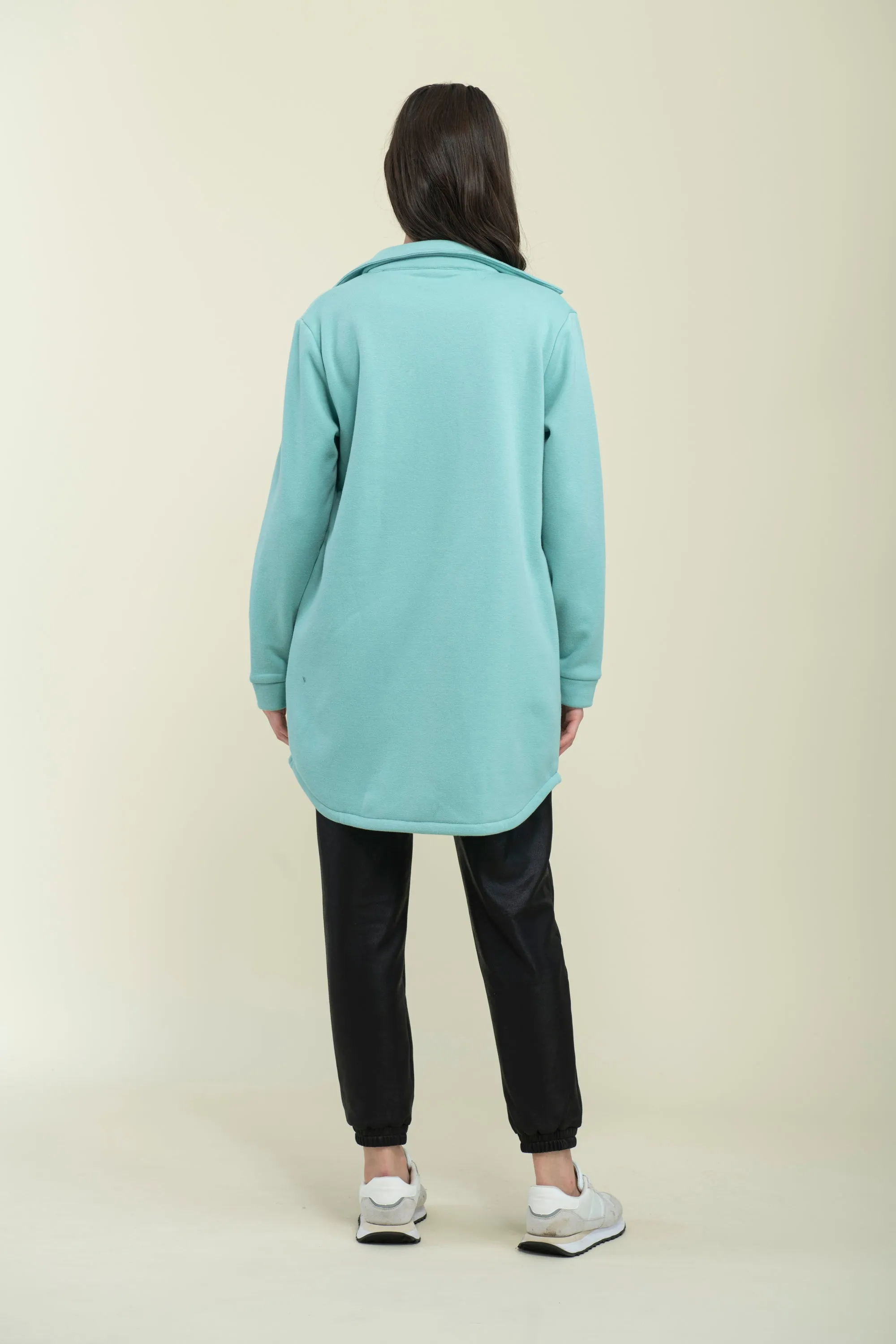 Jackie-Cozy Fleece Button-Up