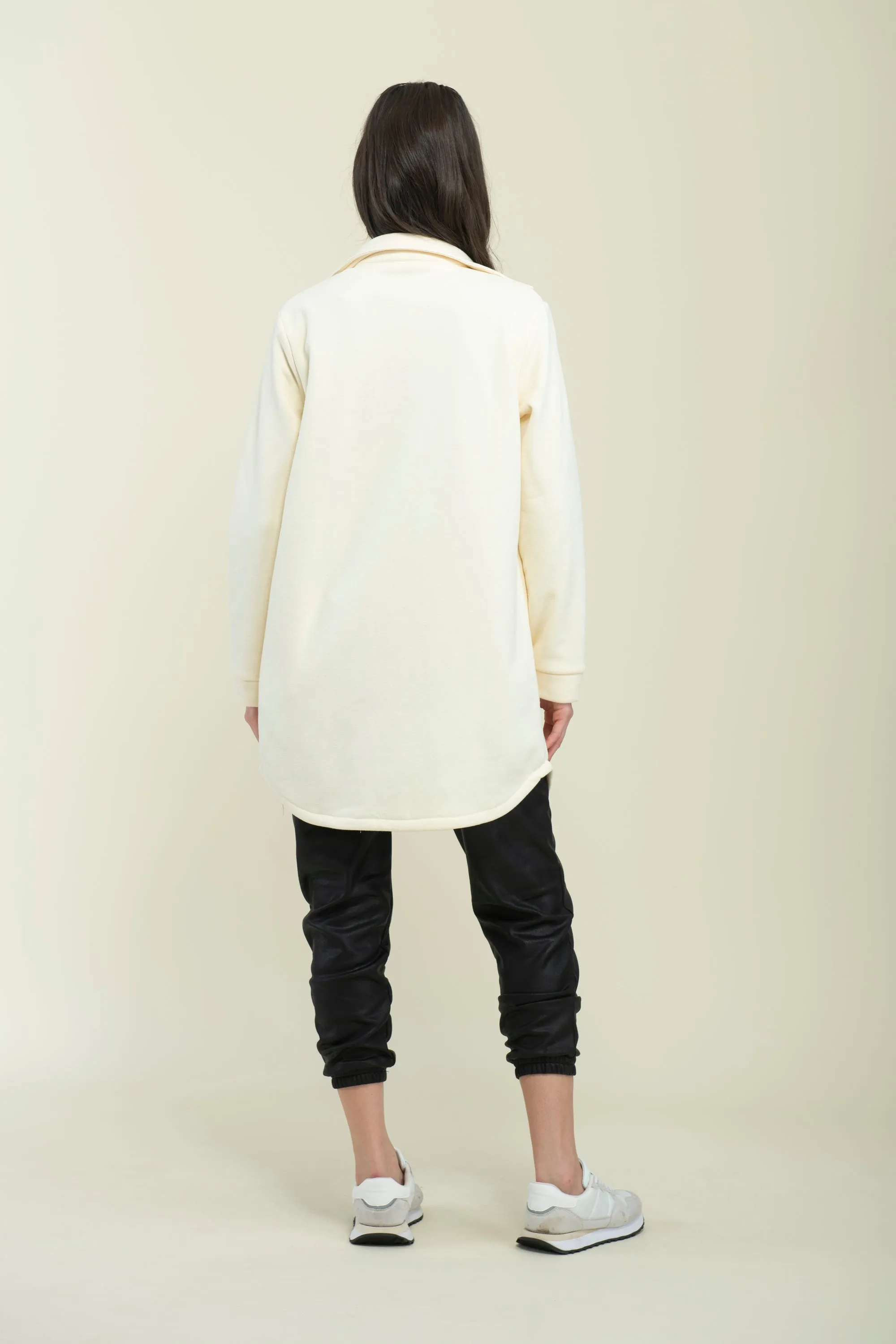 Jackie-Cozy Fleece Button-Up