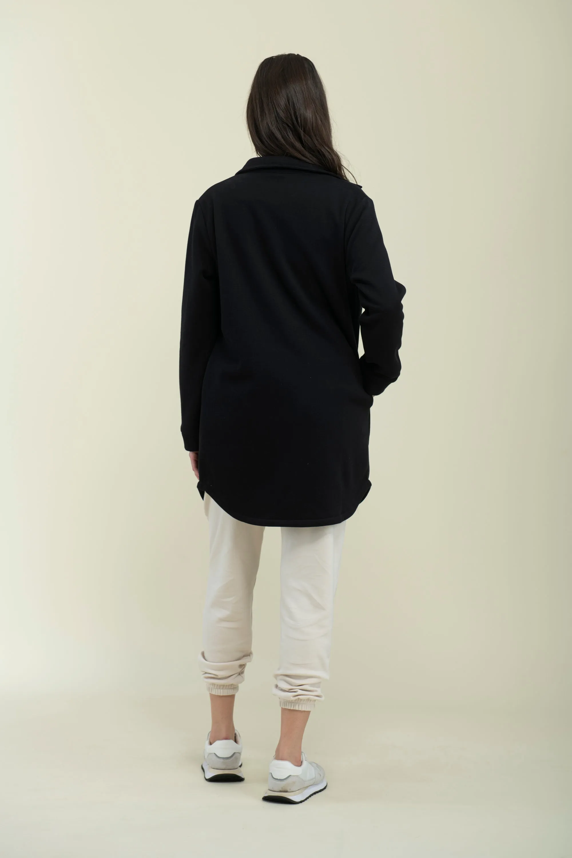 Jackie-Cozy Fleece Button-Up