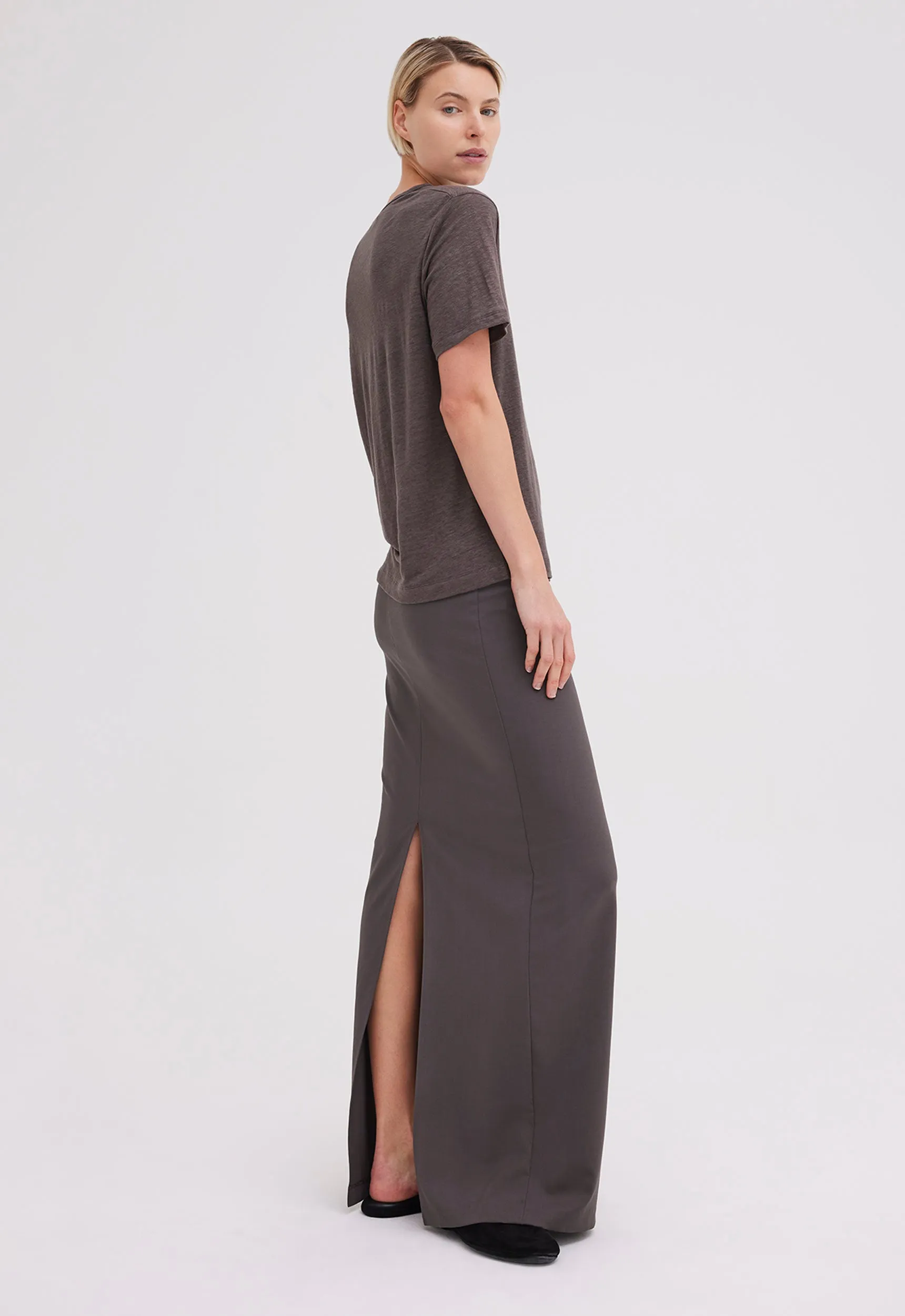 Joe Linen Tee in Sargent