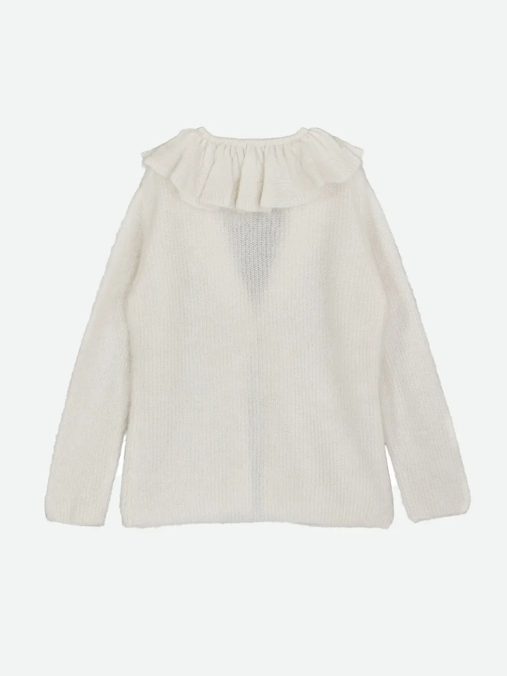 KID MOHAIR RUFFLE BABY CARDIGAN