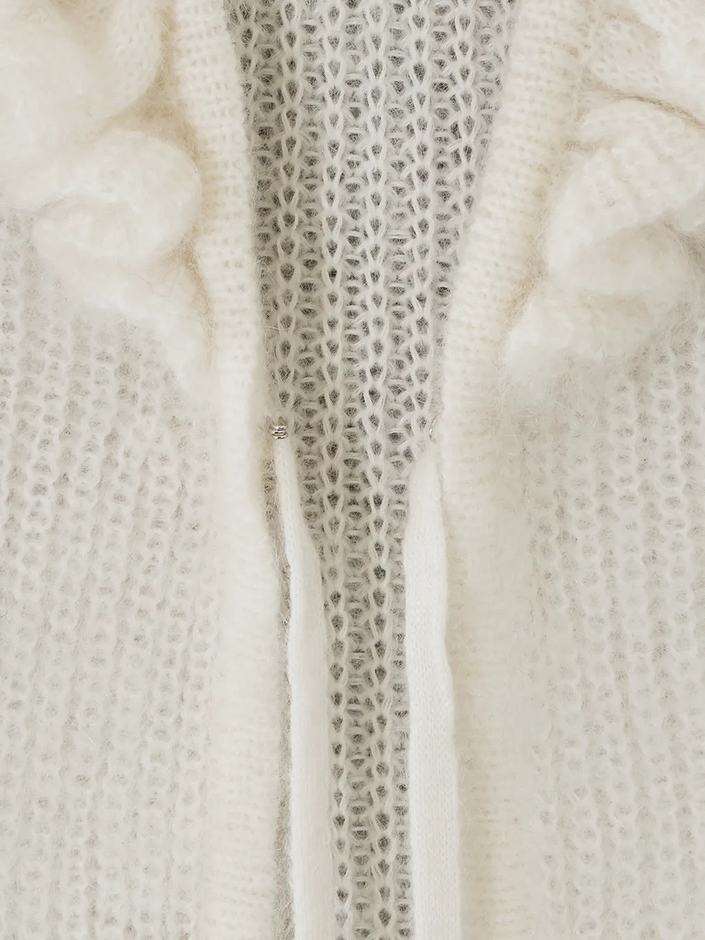 KID MOHAIR RUFFLE BABY CARDIGAN