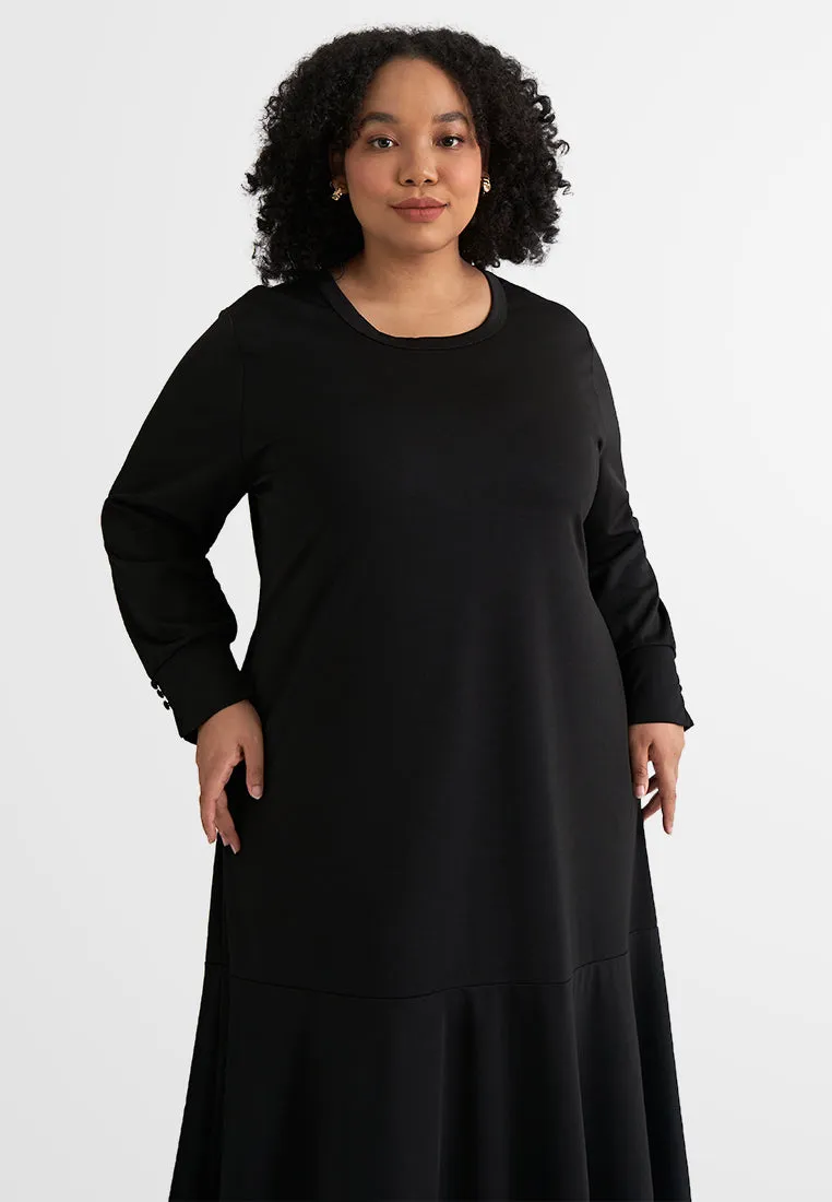 Kimora Elegant Stretchable Ribbed Long Dress