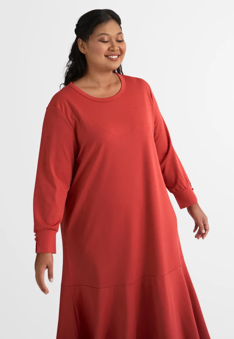 Kimora Elegant Stretchable Ribbed Long Dress