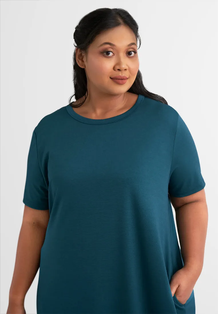 Kylie Short Sleeve Stretchable Ribbed Dress