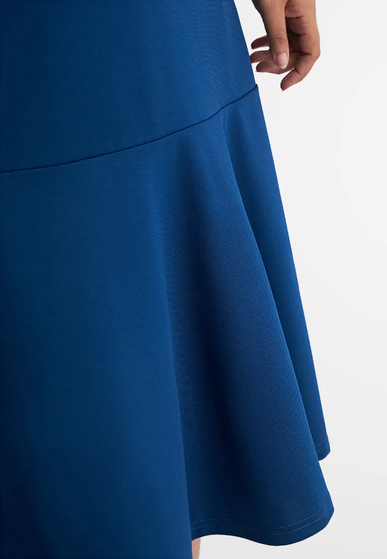 Kylie Short Sleeve Stretchable Ribbed Dress