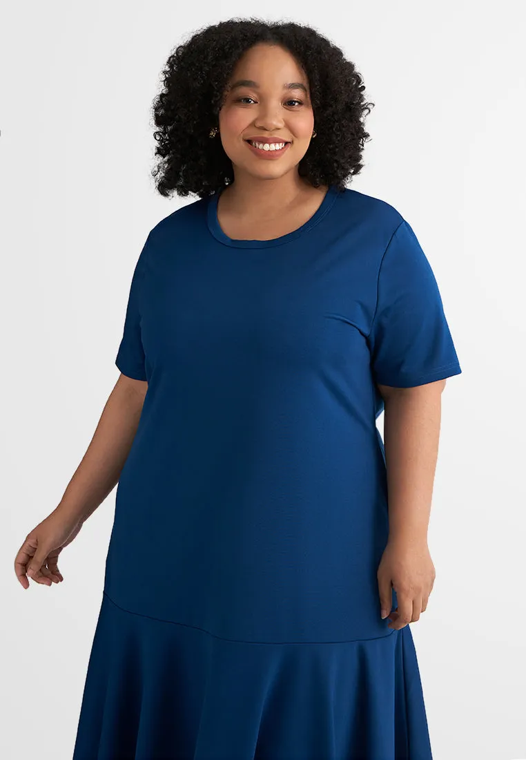 Kylie Short Sleeve Stretchable Ribbed Dress