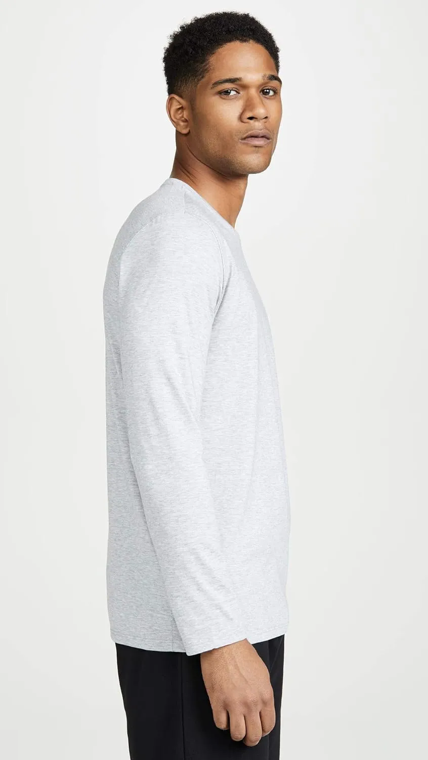 Lacoste Men's Long Sleeve Jersey Pima Regular Fit Crewneck T-Shirt